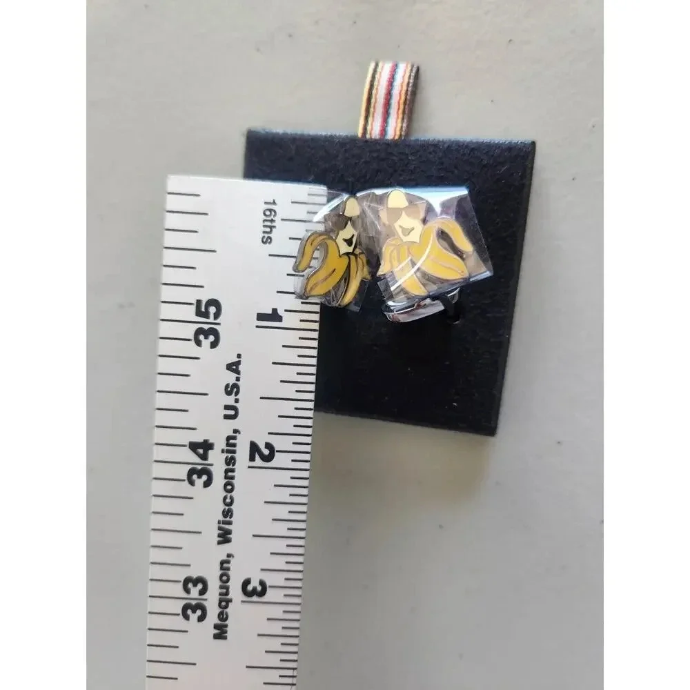 NIB Paul Smith Metal CUFFLINKS Banana with Sunglasses